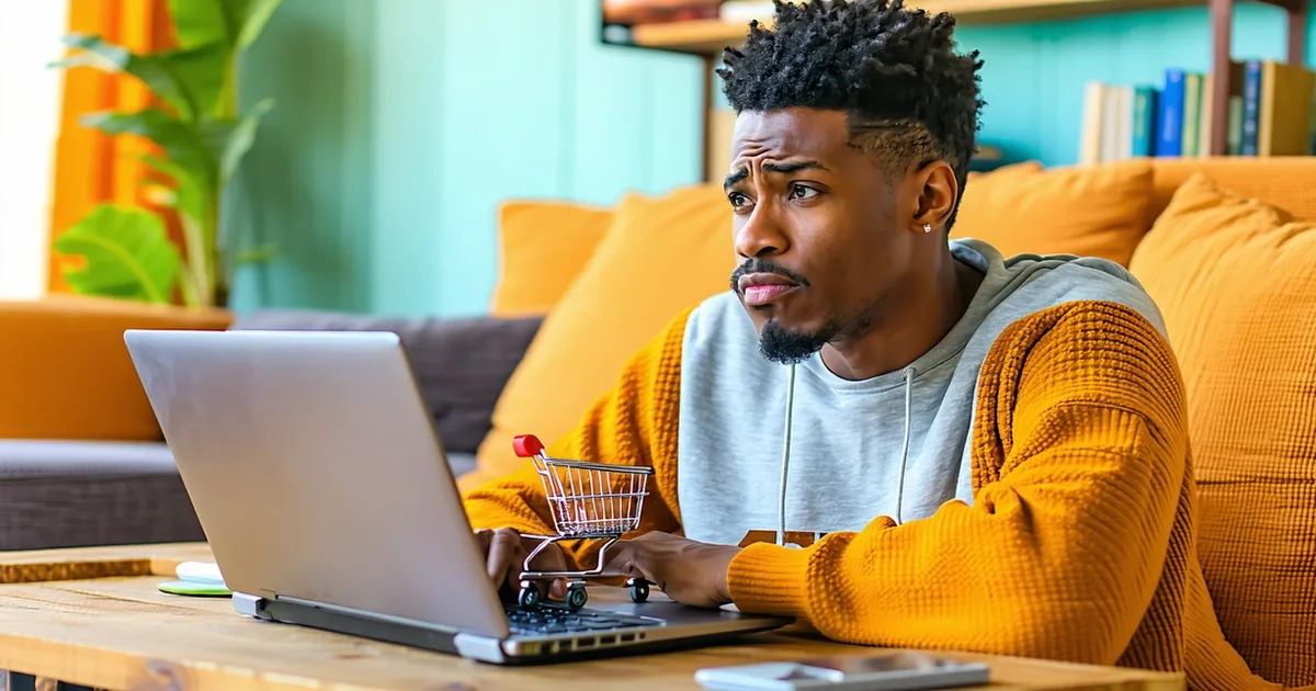 E-commerce checkout funnel analytics on a desktop screen