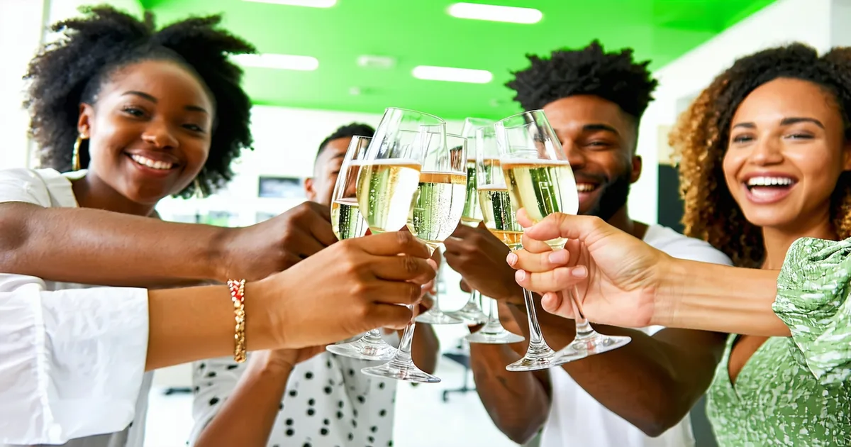 FloatPay team celebrating at their Cape Town office