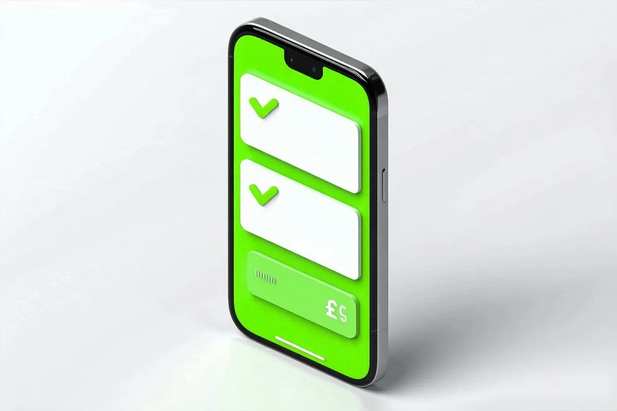 FloatPay checkout payment flow shown on a smartphone screen, split into 4 instalments